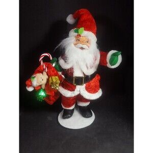 Annalee Santa Claus doll Xmas decoration collectible Felt doll Christmas gift
